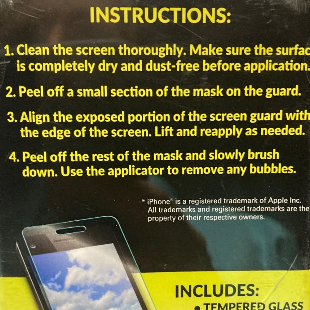 Tempered Glass Screen Protector for iPhone - 6, 6.5, 7 & 8. - Set of 2